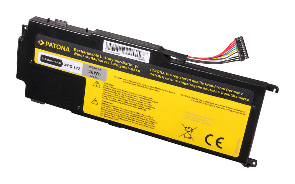 Baterija za Dell XPS 14Z, 14Z Ultrabook, 3920 mAh - slika 2