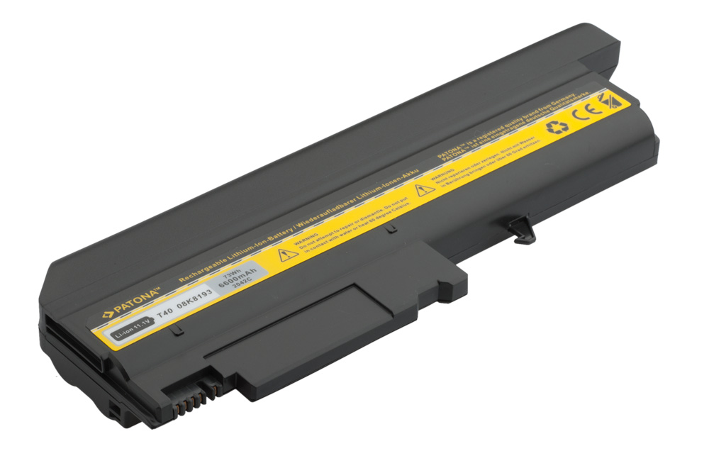 Baterija za Lenovo Thinkpad T40 / T41 / T42 / T43 / R50 / R51 / R52, 6600 mAh - slika 2
