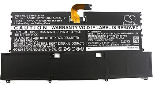 Opis:Nadomestna baterija je izdelana po zasnovi in tehnologiji proizvajalca Green Cell, kar zagotavlja odlično kvalitetoNajsodobnejša tehnologija omogoča veliko ciklov polnjenja in praznjenjaLi-Polymer celice so prijazne okolju, obenem pa zagotavljajo delovanje brez spominskega učinkaTermično stikalo ščiti baterijske celice pred pregrevanjem, prenapolnitvijo in kratkim stikomVisoka kapaciteta baterije, podaljšan čas delovanja pri mirovanju naprave, zelo počasno samopraznjenje100% kompatibilnost z originalno baterijoBaterijo polnimo z originalnim ali nadomestnim polnilcemCertifikati CE in ROHSOriginalne oznake:SO04XL844199-855844199-450843534-121843534-1C1HSTNN-IB7JTPN-C127Pozor: pri tej bateriji sta možni dve različici priključka. Pred naročilom preverite vašo baterijo s slikami, na katerih je viden tip priključka.Primerno za:HP:Spectre 13-V, Spectre 13-V050NW, Spectre 13-V070NW, Spectre 13-V150NW, Spectre 13-V170NW, Spectre Pro 13 G1Lastnosti:Proizvajalec: VHBWVrsta: Li-PolymerNapetost: 7,7 VKapaciteta: 4.750 mAh (36,58 Wh)