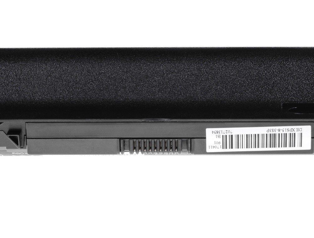 Ta baterija ima večjo kapaciteto od originalne baterije in se njene dimenzije zato lahko nekoliko razlikujejo od originalnih. Običajno baterija štrli iz prenosnika za kakšen centimeter na spodnji ali zadnji strani prenosnika. Če vas zanimajo točne dimenzije baterije, vas prosimo, da nas pred nakupom kontaktirate.