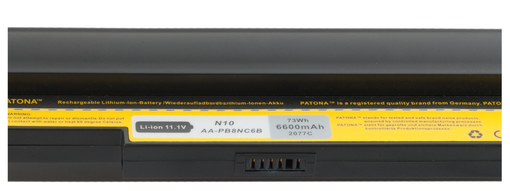 Baterija za Samsung NC10 / NC20 / N120 / N140, črna, 6600 mAh - slika 3