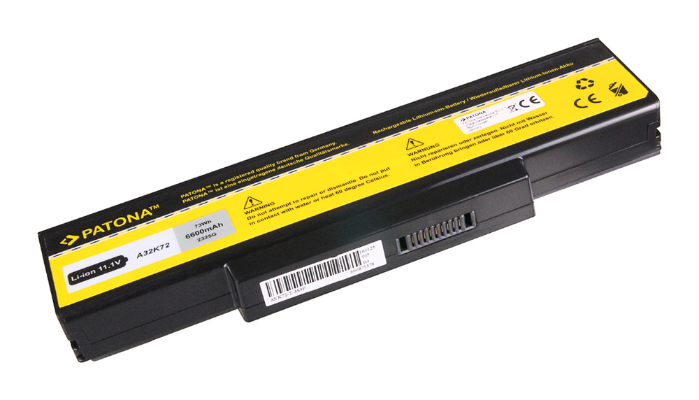Baterija za Asus A72 / K72 / N71 / N73, 6600 mAh - slika 3