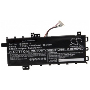 <b>Opis:</b><br><ul><li>Nadomestna baterija je izdelana po zasnovi in tehnologiji nemškega proizvajalca VHBW, kar zagotavlja odlično kvaliteto<br></li><li>Najsodobnejša tehnologija omogoča veliko ciklov polnjenja in praznjenja<br></li><li>Li-Polymer celice so prijazne okolju, obenem pa zagotavljajo delovanje brez spominskega učinka<br></li><li>Termično stikalo ščiti baterijske celice pred pregrevanjem, prenapolnitvijo in kratkim stikom<br></li><li>Visoka kapaciteta baterije, podaljšan čas delovanja pri mirovanju naprave, zelo počasno samopraznjenje<br></li><li>100% kompatibilnost z originalno baterijo</li><li>Baterijo polnimo z originalnim ali nadomestnim polnilcem</li><li>Certifikati CE in ROHS</li></ul><br><p><b>Originalne oznake:</b><br></p><ul><li>0B200-03190400</li><li>0B200-03190400E</li><li>0B200-03350500</li><li>0B200-03350500M</li><li>0B200-03450500</li><li>2ICP6/60/81</li><li>2ICP6/61/80</li><li>B21BN2H</li><li>B21BNEH<</li><li>B21N1818</li><li>B21N1818-3</li></ul><br><p><b>Primerno za:</b></p><ul></ul><br>Asus:<br><ul><li>X712FA-GC102T, R564DK, V5000FA, V5000FB</li><li>VivoBook 15 R564DA-EJ889T, VivoBook 15 R564DA-EJ960T, VivoBook 15 X512DA EJ852T, VivoBook 15 X512DA-BQ883T, VivoBook 15 X512DA-EJ039T, VivoBook 15 X512DA-EJ254T, VivoBook 15 X512DA-EJ270T, VivoBook 15 X512DA-EJ389T, VivoBook 15 X512DA-EJ440T, VivoBook 15 X512DA-EJ445T, VivoBook 15 X512DA-EJ502T, VivoBook 15 X512DK-BQ114T, VivoBook 15 X512DK-EJ005T, VivoBook 15 X512DK-EJ045T, VivoBook 15 X512DK-EJ178T, VivoBook 15 X512FA-BQ056T, VivoBook 15 X512FA-BQ062T, VivoBook 15 X512FA-BR1560T, VivoBook 15 X512FA-EJ033T, VivoBook 15 X512FA-EJ137T, VivoBook 15 X512FA-EJ309T, VivoBook 15 X512FA-EJ548T, VivoBook 15 X512FA-EJ550T, VivoBook 15 X512FA-EJ955T, VivoBook 15 X512FB-BQ088T, VivoBook 15 X512FB-BQ094T, VivoBook 15 X512FB-BR177T, VivoBook 15 X512FB-BR332T, VivoBook 15 X512FJ-EJ023T, VivoBook 15 X512FJ-EJ036R, VivoBook 15 X512FJ-EJ153T, VivoBook 15 X512FJ-EJ320T, VivoBook 15 X512UA-BQ448T, VivoBook 15 X512UA-BQ639T, VivoBook 15 X512UA-EJ141T, VivoBook 15 X512UA-EJ258T, VivoBook 15 X512UA-EJ265T, VivoBook 15 X512UA-EJ418T, VivoBook 15 X512UB-BQ039T, VivoBook 15 X512UB-BR106TC, VivoBook 15 X512UF-BQ132T, VivoBook 15 X512UF-BQ133T, VivoBook 15 X512UF-EJ076, VivoBook 15 X512UF-EJ128T</li><li>VivoBook 17 A712FA-AU771T 90NB0L61-M11790, VivoBook 17 A712FB-AU401T-BE 90NB0L41-M04600, VivoBook 17 D712DA-AU017T, VivoBook 17 D712DA-AU022T, VivoBook 17 D712DA-AU071, VivoBook 17 D712DA-AU128, VivoBook 17 D712DA-BX028T, VivoBook 17 D712DA-BX066T, VivoBook 17 D712DK-AU027T, VivoBook 17 F712FA-AU1055R, VivoBook 17 F712FA-AU265T, VivoBook 17 F712FA-AU688T, VivoBook 17 F712FA-AU814, VivoBook 17 F712FA-BX123T, VivoBook 17 F712FA-BX417T 90NB0L61-M05240, VivoBook 17 K712FB-AU437T-BE 90NB0L43-M05140, VivoBook 17 M712DA-AU016R, VivoBook 17 M712DA-AU024T, VivoBook 17 M712DA-AU061T, VivoBook 17 M712DA-AU149T, Vivobook 17 M712DA-AU173, VivoBook 17 M712DA-AU175T, VivoBook 17 M712DA-AU211T, VivoBook 17 M712DA-AU487T, Vivobook 17 M712DA-BX045T, VivoBook 17 M712DA-BX070T, VivoBook 17 M712DA-BX341T, VivoBook 17 M712DA-BX579T, VivoBook 17 P1701FB-AU178R, VivoBook 17 P1701FB-AU270R, VivoBook 17 P1701FB-AU304R, VivoBook 17 P1701FB-AU337R, VivoBook 17 S712DA-AU122T, VivoBook 17 X712FA 90NB0L61-M03430, VivoBook 17 X712FA 90NB0L61-M06050, Vivobook 17 X712FA-AU1021T, VivoBook 17 X712FA-AU249T 90NB0L61-M03040, Vivobook 17 X712FA-AU250T, VivoBook 17 X712FA-AU306T, VivoBook 17 X712FA-AU311R-CASE, VivoBook 17 X712FA-AU378, VivoBook 17 X712FA-AU427T, VivoBook 17 X712FA-AU481T 90NB0L61-M06020, VivoBook 17 X712FA-AU486T, VivoBook 17 X712FA-AU602, VivoBook 17 X712FA-AU618 90NB0L61-M08160, VivoBook 17 X712FA-AU646T, VivoBook 17 X712FA-AU686T 90NB0L61-M08740, VivoBook 17 X712FA-AU689T, VivoBook 17 X712FA-AU740T, VivoBook 17 X712FA-AU759T, VivoBook 17 X712FA-AU848T, Vivobook 17 X712FA-BX020T, VivoBook 17 X712FA-BX020T 90NB0L61-M00220, Vivobook 17 X712FA-BX230T, Vivobook 17 X712FA-BX320, VivoBook 17 X712FA-BX619T, VivoBook 17 X712FA-BX666T 90NB0L61-M08400, VivoBook 17 X712FA-BX704T 90NB0L61-M09000, VivoBook 17 X712FA-SP1203T, VivoBook 17 X712FB I7-8565U 90NB0L41-M01850, VivoBook 17 X712FB-AU115T 90NB0L41-M01240, VivoBook 17 X712FB-AU121T 90NB0L41-M01320, VivoBook 17 X712FB-AU134, VivoBook 17 X712FB-AU227, VivoBook 17 X712FB-AU277T 90NB0L41-M03120, VivoBook 17 X712FB-AU307T 90NB0L41-M04250, VivoBook 17 X712FB-AU433T, VivoBook 17 X712FB-AU516T 90NB0L41-M06110, VivoBook 17 X712FB-BX015T, VivoBook 17 X712FB-BX182, VivoBook 17 X712FB-BX397T, Vivobook 17 X712FB-SP1505T</li><li>VivoBook A712FA-AU1019T, VivoBook A712FA-AU1045T, VivoBook A712FA-AU1046T, Vivobook A712FA-AU376T, VivoBook A712FA-AU451T, VivoBook A712FA-AU462, VivoBook A712FA-AU765, VivoBook A712FA-AU827T, VivoBook A712FA-AU834T, VivoBook F512DA, VivoBook S17 M712FA-BX842T, VivoBook S17 S712DA-BX252, Vivobook S17 S712FA-AU491T, VivoBook S17 S712FA-AU809T, Vivobook S712DA-AU132T, VivoBook S712DA-BX326T, VivoBook S712DA-BX383T, VivoBook S712DA-BX404T, VivoBook S712DA-BX406T, VivoBook S712FA-AU168T, Vivobook S712FA-AU287T, VivoBook S712FA-AU289T, VivoBook S712FA-AU550T, VivoBook S712FA-AU688T, VivoBook S712FA-BX654T, Vivobook X712FA-AU256T, x512da-ej039t, X512da-ej040t, x512da-ej314t, X512FA-1G, X512FA-8S, X512UB-1G, X512UB-BR059T, X512UB-EJ085, X512UF-8B, X712DA, X712DK, X712FB, X712FB-AU116T, X712FB-BX016T, X712FB-BX182, X712JA, X712UA, Y5100DK, Y5100FA, Y5100FB</li></ul><br><b>Lastnosti:</b><ul><li>Proizvajalec: VHBW</li><li>Vrsta: Li-Polymer</li><li>Napetost: 7,6 V</li><li>Kapaciteta: 4.050 mAh (30,78 Wh)</li></ul><br>