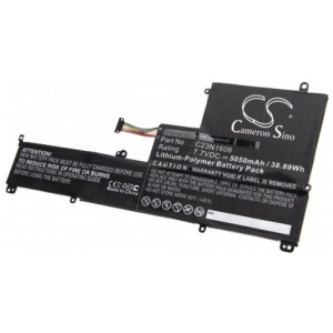 <b>Opis:</b><br><ul><li>Nadomestna baterija je izdelana po zasnovi in tehnologiji nemškega proizvajalca VHBW, kar zagotavlja odlično kvaliteto<br></li><li>Najsodobnejša tehnologija omogoča veliko ciklov polnjenja in praznjenja<br></li><li>Li-Polymer celice so prijazne okolju, obenem pa zagotavljajo delovanje brez spominskega učinka<br></li><li>Termično stikalo ščiti baterijske celice pred pregrevanjem, prenapolnitvijo in kratkim stikom<br></li><li>Visoka kapaciteta baterije, podaljšan čas delovanja pri mirovanju naprave, zelo počasno samopraznjenje<br></li><li>100% kompatibilnost z originalno baterijo</li><li>Baterijo polnimo z originalnim ali nadomestnim polnilcem</li><li>Certifikati CE in ROHS</li></ul><br><p><b>Originalne oznake:</b><br></p><ul><li>C23N1606<br></li></ul><br><p><b>Primerno za:</b></p><ul></ul><br>Asus:<br><ul><li>UX390<br></li><li>UX390U</li><li>UX390UA</li><li>Zenbook 3</li></ul><br><b>Lastnosti:</b><ul><li>Proizvajalec: VHBW</li><li>Vrsta: Li-Polymer</li><li>Napetost: 7,7 V</li><li>Kapaciteta: 5.050 mAh (38,89 Wh)</li></ul><br>