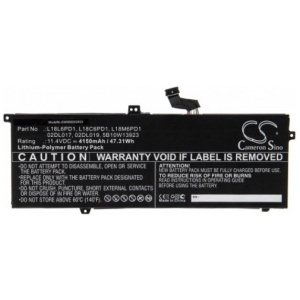 <br><b>Opis:</b><br><ul><li>Nadomestna baterija je izdelana po zasnovi in tehnologiji nemškega proizvajalca VHBW, kar zagotavlja odlično kvaliteto<br></li><li>Najsodobnejša tehnologija omogoča veliko ciklov polnjenja in praznjenja<br></li><li>Li-Polymer celice so prijazne okolju, obenem pa zagotavljajo delovanje brez spominskega učinka<br></li><li>Termično stikalo ščiti baterijske celice pred pregrevanjem, prenapolnitvijo in kratkim stikom<br></li><li>Visoka kapaciteta baterije, podaljšan čas delovanja pri mirovanju naprave, zelo počasno samopraznjenje<br></li><li>100% kompatibilnost z originalno baterijo</li><li>Baterijo polnimo z originalnim ali nadomestnim polnilcem</li><li>Certifikati CE in ROHS</li></ul><br><br><p><b>Originalne oznake:</b><br></p><ul><li>02DL017</li><li>02DL019</li><li>5B10W13923</li><li>L18C6PD1</li><li>L18L6PD1</li><li>L18M6PD1</li><li>SB10K97655</li><li>SB10K97657</li><li>SB10T83166</li><li>SB10T83168</li></ul><br><p><b>Primerno za:</b></p><p>Lenovo:</p><ul><li>ThinkPad X390, ThinkPad X390 20Q00039CD, ThinkPad X390 20Q0A000CD, ThinkPad X390 20Q0A001CD, ThinkPad X390 20Q0A002CD, ThinkPad X390 20Q0A00BCD, ThinkPad X390 20Q0A00CCD, ThinkPad X390 20Q0A00DCD, ThinkPad X390 20Q0A00ECD, ThinkPad X390 20Q0A00FCD, ThinkPad X390 20Q0A00GCD, ThinkPad X390 20Q0A00HCD, ThinkPad X390 20Q0A026CD, ThinkPad X390 20Q0A027CD, ThinkPad X390 20SC001ECD, ThinkPad X390 20Q1S02M0</li></ul><br><b>Lastnosti:</b><ul><li>Proizvajalec: VHBW</li><li>Barva: črna</li><li>Vrsta: Li-Polymer</li><li>Napetost: 11,4 V</li><li>Kapaciteta: 4.150 mAh (47,31 Wh)</li></ul><br>