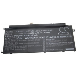 <br><b>Opis:</b><br><ul><li>Nadomestna baterija je izdelana po zasnovi in tehnologiji nemškega proizvajalca VHBW, kar zagotavlja odlično kvaliteto<br></li><li>Najsodobnejša tehnologija omogoča veliko ciklov polnjenja in praznjenja<br></li><li>Li-Polymer celice so prijazne okolju, obenem pa zagotavljajo delovanje brez spominskega učinka<br></li><li>Termično stikalo ščiti baterijske celice pred pregrevanjem, prenapolnitvijo in kratkim stikom<br></li><li>Visoka kapaciteta baterije, podaljšan čas delovanja pri mirovanju naprave, zelo počasno samopraznjenje<br></li><li>100% kompatibilnost z originalno baterijo</li><li>Baterijo polnimo z originalnim ali nadomestnim polnilcem</li><li>Certifikati CE in ROHS</li></ul><br><br><p><b>Originalne oznake:</b></p><ul><li>3GB60EA<br></li><li>924844-421</li><li>924961-855</li><li>CR03XL</li><li>CR03049XL</li><li>CR03049XL-PL</li><li>HSTNN-LB8D</li></ul><br><br><p><b>Primerno za:</b></p><div >HP: </div><div><ul><li>Envy 12-E000 X2 Detachable PC, ENVY 12-g000 x2 Detachable PC, ENVY x2 12-e000 CTO, Envy X2 12-E000NA, Envy X2 12-E001NA, Envy X2 12-E001NF, ENVY x2 12-e001tu, ENVY x2 12-e002tu, Envy X2 12-E003NF, Envy X2 12-E011NR, Envy X2 12-E050NA, Envy X2 12-E051NA, Envy X2 12-E091MS, ENVY x2 12-g000 CTO, ENVY x2 12-g000na, ENVY x2 12-g000nt, ENVY x2 12-g000tu, ENVY x2 12-g001na, ENVY x2 12-g001nc, ENVY x2 12-g001no, ENVY x2 12-g001nt, ENVY x2 12-g001tu, ENVY x2 12-g002no, ENVY x2 12-g002tu, ENVY x2 12-g003nc, ENVY x2 12-g003nx, ENVY x2 12-g003tu, ENVY x2 12-g004tu, ENVY x2 12-g005tu, ENVY x2 12-g006tu, ENVY X2 12-g018nr, ENVY x2 12-g050na, ENVY x2 12-g050nz, ENVY x2 12-g051na, ENVY x2 12-g055nd, ENVY x2 12-g090nz</li></ul><br></div><br><b>Lastnosti:</b><ul><li>Proizvajalec: VHBW</li><li>Barva: črna</li><li>Vrsta: Li-Polymer</li><li>Napetost: 11,55 V</li><li>Kapaciteta: 4.150 mAh (47,93 Wh)</li></ul><br>