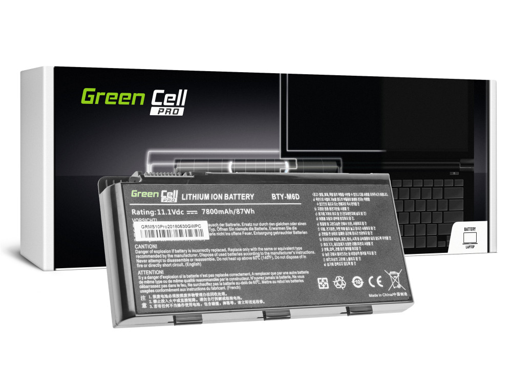 Baterija za Medion MD76254 / MD77480 / MD97623 / MSI GT660 / GX660, 7800 mAh - slika 4