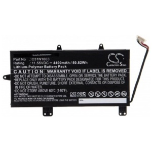 <b>Opis:</b><br><ul><li>Nadomestna baterija je izdelana po zasnovi in tehnologiji nemškega proizvajalca VHBW, kar zagotavlja odlično kvaliteto<br></li><li>Najsodobnejša tehnologija omogoča veliko ciklov polnjenja in praznjenja<br></li><li>Li-Polymer celice so prijazne okolju, obenem pa zagotavljajo delovanje brez spominskega učinka<br></li><li>Termično stikalo ščiti baterijske celice pred pregrevanjem, prenapolnitvijo in kratkim stikom<br></li><li>Visoka kapaciteta baterije, podaljšan čas delovanja pri mirovanju naprave, zelo počasno samopraznjenje<br></li><li>100% kompatibilnost z originalno baterijo</li><li>Baterijo polnimo z originalnim ali nadomestnim polnilcem</li><li>Certifikati CE in ROHS</li></ul><br><p><b>Originalne oznake:</b><br></p><ul><li>0B200-02980200</li><li>C31N1803</li></ul><br><p><b>Primerno za:</b></p>Asus:<br><ul><li>UX480FD, UX450FD, ZenBook Pro 14 UX480</li></ul><br><b>Lastnosti:</b><ul><li>Proizvajalec: VHBW</li><li>Barva: črna</li><li>Vrsta: Li-Polymer</li><li>Napetost: 11,55 V</li><li>Kapaciteta: 4.400 mAh (50,82 Wh)</li><li>Število celic: 4</li></ul><br>