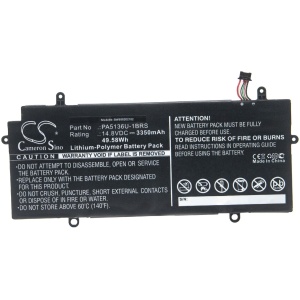 <p><b>Opis:</b><br></p><ul><li>Nadomestna baterija je izdelana po zasnovi in tehnologiji nemškega proizvajalca VHBW, kar zagotavlja odlično kvaliteto<br></li><li>Najsodobnejša tehnologija omogoča veliko ciklov polnjenja in praznjenja<br></li><li>Li-Ion celice so prijazne okolju, obenem pa zagotavljajo delovanje brez spominskega učinka<br></li><li>Termično stikalo ščiti baterijske celice pred pregrevanjem, prenapolnitvijo in kratkim stikom<br></li><li>Visoka kapaciteta baterije, podaljšan čas delovanja pri mirovanju naprave, zelo počasno samopraznjenje<br></li><li>100% kompatibilnost z originalno baterijo</li><li>Baterijo polnimo z originalnim ali nadomestnim polnilcem</li><li>Certifikati CE in ROHS</li></ul><br><p><b>Originalne oznake:</b></p><ul><li>PA5136U-1BRS<br></li></ul><br><p><b>Primerno za:</b></p><br>Toshiba Portege:<br><ul><li>Z30, Z30-A, Z30-B, Z30-C, PT241A, PT241C, PT241U, PT243A, Z30T, Z30T-A, Z30T-B, Z30T-C</li></ul><br><br><b>Lastnosti:</b><ul><li>Proizvajalec: VHBW</li><li>Barva: črna</li><li>Vrsta: Li-Ion</li><li>Napetost: 14,8 V</li><li>Kapaciteta: 3.350 mAh (50 Wh)</li><li>Število celic: 4</li></ul><br>