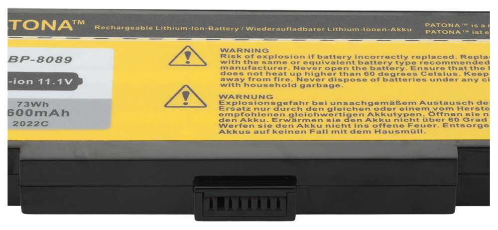 Baterija za Medion MD41621 / MD41638 / MD8089 / MD95062 / MD95135, 6600 mAh - slika 5