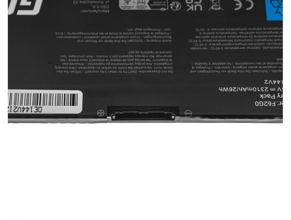 Baterija za Dell Inspiron 13-5370 / 13-7370 / 13-7373, 2310 mAh - slika 5