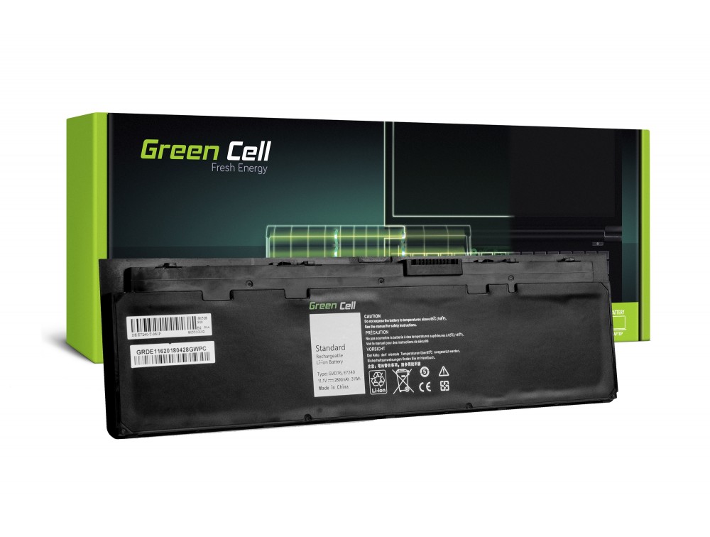 Baterija za Dell Latitude E7240 / E7250, 11.1 V, 2600 mAh - slika 6