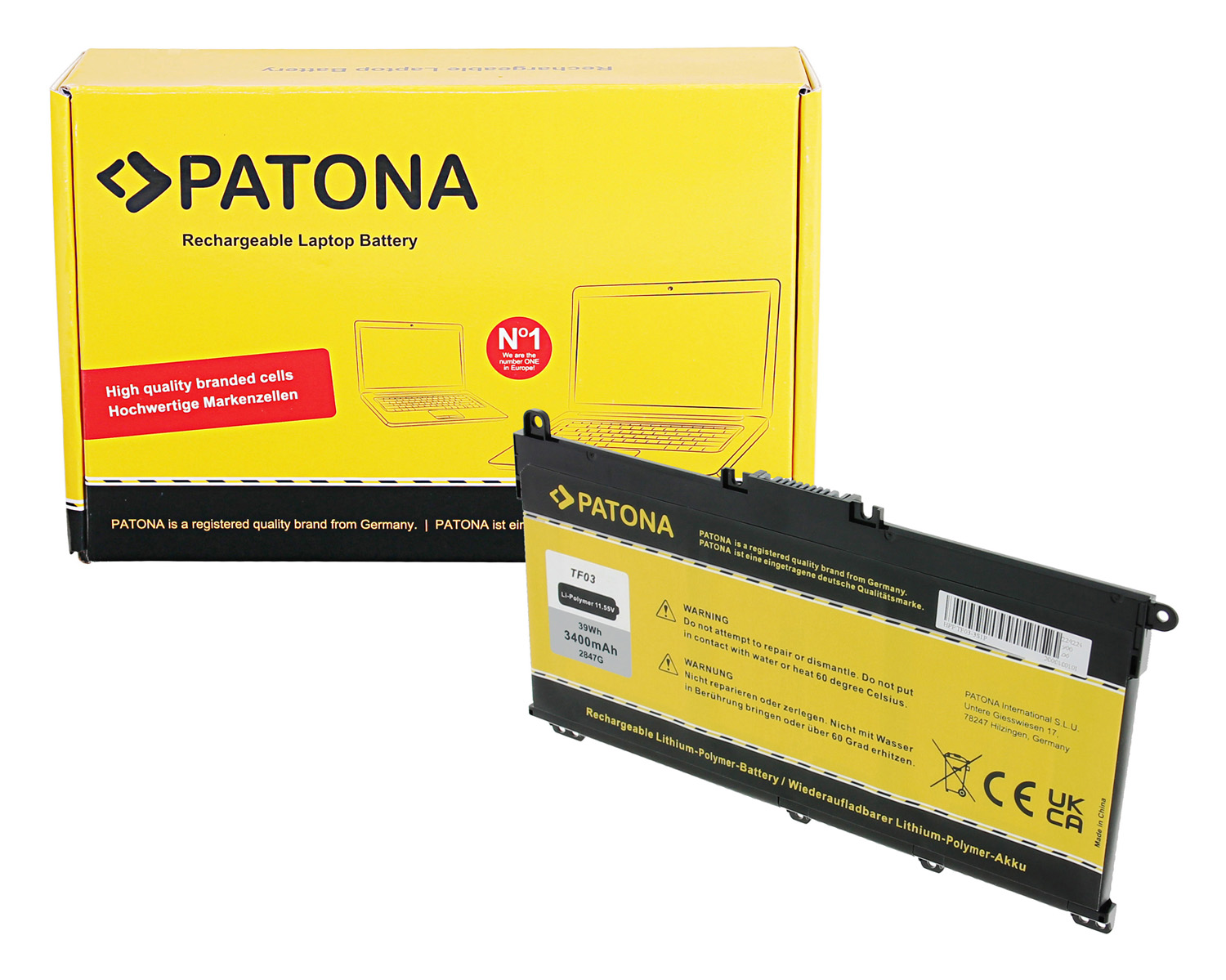 Baterija za HP Pavilion 14-BF / 15-CC, TF03XL, 3400 mAh - slika 6