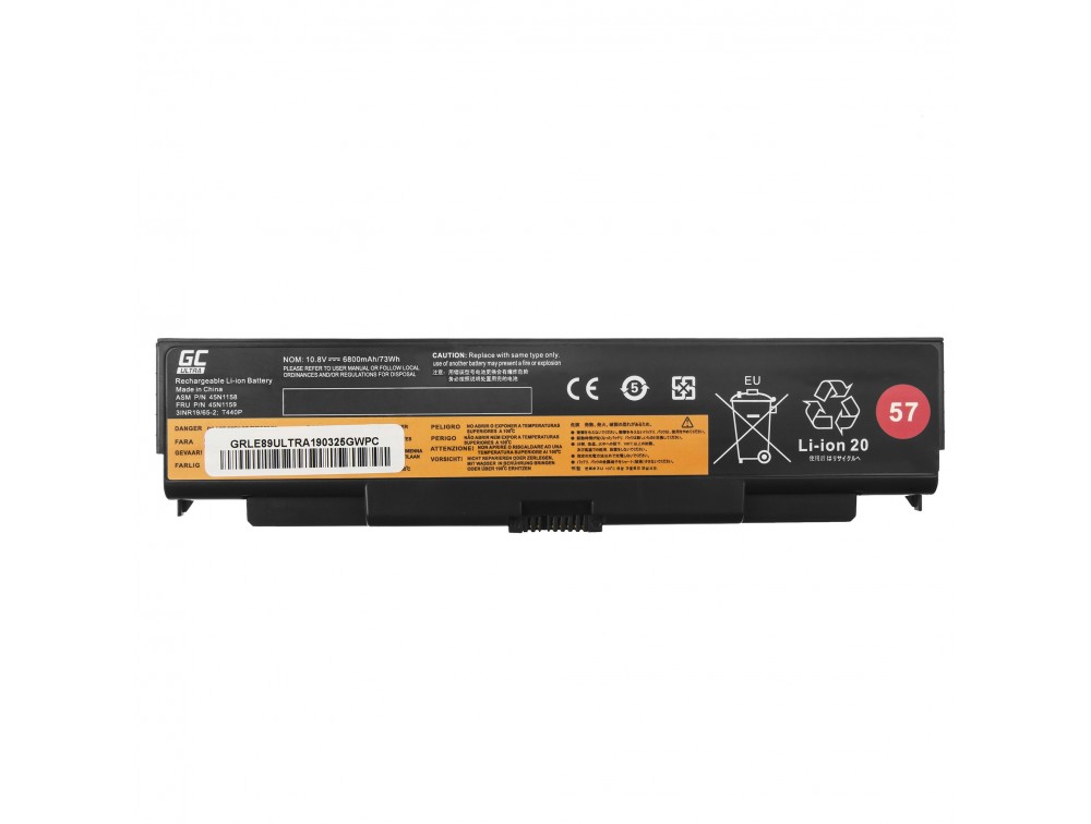 Baterija za Lenovo Thinkpad L440 / L540 / T440p / T540p / W540, 6800 mAh - slika 6