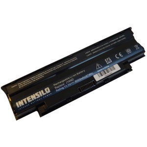 <br><b>Opis:</b><br><ul><li><b>Nadomestna baterija je zasnovana po tehnologiji nemškega proizvajalca Intensilo, kar zagotavlja premium kvaliteto. Baterija ima vgrajene Samsungove Li-Ion celice večje kapacitete (tip 18650-30A), saj so namesto običajnih celic kapacitete 2.200 mAh uporabljene zmogljivejše celice s kapaciteto 3.000 mAh. Zato ima baterija kljub nespremenjenim zunanjim dimenzijam precej večjo kapaciteto od originalne. To zagotavlja občutno daljši čas delovanja prenosnika (cca. 35%) med posameznimi cikli polnjenja.</b></li><li>Najsodobnejša tehnologija omogoča veliko ciklov polnjenja in praznjenja<br></li><li>Li-Ion celice so prijazne okolju, obenem pa zagotavljajo delovanje brez spominskega učinka<br></li><li>Termično stikalo ščiti baterijske celice pred pregrevanjem, prenapolnitvijo in kratkim stikom<br></li><li>Visoka kapaciteta baterije, podaljšan čas delovanja pri mirovanju naprave, zelo počasno samopraznjenje<br></li><li>100% kompatibilnost z originalno baterijo</li><li>Baterijo polnimo z originalnim ali nadomestnim polnilcem</li><li>Certifikati CE in ROHS</li></ul><br><br><p><b>Originalne oznake:</b></p><ul><li>04YRJH</li><li>FMHC10</li><li>TKV2V</li><li>YXVK2</li><li>J4XDH</li><li>9TCXN</li><li>9T48V</li><li>965Y7</li><li>4T7JN</li><li>312-0234</li><li>383CW</li><li>312-0233</li><li>07XFJJ</li><li>451-11510<br></li><li>312-0233</li><li>383CW</li><li>3UR18650A-2-DLL-39</li><li>451-11510</li><li>4YRJH</li><li>6P6PN</li><li>7XFJJ</li><li>7XFJJ</li><li>J1KND</li><li>J4XDH</li><li>P07F</li><li>P07F001</li><li>P07F002</li><li>P07F003</li><li>P08E</li><li>P08E001</li><li>P10S</li><li>P10S001</li><li>P11G</li><li>P11G001</li><li>P13E</li><li>P13E001</li><li>P14E</li><li>P14E001</li><li>P16F</li><li>P16F001</li><li>P17F</li><li>P17F001</li><li>P19G</li><li>P19G001</li><li>P20G</li><li>P20G001</li><li>UM7</li><li>UM8</li><li>UM9</li><li>W7H3N<br></li></ul><br><p><b>Primerno za:</b></p><p>Dell Inspiron:</p><br><br><ul><li>13R, 13R (3010-D330), 13R (3010-D370HK), 13R (3010-D370TW), 13R (3010-D381), 13R (3010-D430), 13R (3010-D460HK), 13R (3010-D460TW), 13R (3010-D480), 13R (3010-D520), 13R (3010-D621), 13R (Ins13RD-348), 13R (Ins13RD-448), 13R (Ins13RD-448LR), 13R (N3010), 13R (T510431TW), 13R (T510432TW), 14R, 14R (4010-D330), 14R (4010-D370HK), 14R (4010-D370TW), 14R (4010-D381), 14R (4010-D382), 14R (4010-D430), 14R (4010-D460HK), 14R (4010-D460TW), 14R (4010-D480), 14R (4010-D520), 14R (Ins14RD-438), 14R (Ins14RD-448B), 14R (Ins14RD-458), 14R (N4010), 14R (N4110), 14R (T510401TW), 14R (T510402TW), 14R (T510403TW), 15 (M5020), 15 (M5030), 15 (N5020), 15 (N5030), 15R 15R, 15R (5010-D330), 15R (5010-D370HK), 15R (5010-D382), 15R (5010-D430), 15R (5010-D460HK), 15R (5010-D480), 15R (5010-D481), 15R (5010-D520), 15R (Ins15RD-458B), 15R (Ins15RD-488), 15R (N5010), 15R (N5110), 17R 17R, 17R (N7010), 17R (N7110), 3450n, 3550, 3550n, 3750, 3750n, M411R, M501, M5010, M5010D, M5010R, M501D, M501R, M5020, M5030, M5030D, M5030R, M511R, N3010, N3010D, N3010D-148, N3010D-168, N3010D-178, N3010D-248, N3010D-268, N3010R, N3110, N4010, N4010-148, N4010D, N4010D-158, N4010D-248, N4010D-258, N4010R, N4050, N4110, N5010, N5010D-148, N5010D-168, N5010D-258, N5010D-278, N5010R, N5020, N5030, N5030D, N5030R, N5110, N7010, N7010D, N7010R, N7110<br></li></ul><br>Dell Vostro:<br><ul><li>1450, 1540, 1550, 2420, 2520, 3450, 3550, 3750<br></li></ul><br><b>Lastnosti:</b><ul><li>Proizvajalec: Intensilo</li><li>Barva: črna</li><li>Vrsta: Li-Ion</li><li>Napetost: 11,1 V</li><li>Kapaciteta: 6.000 mAh</li><li>Število celic: 6</li></ul><br>