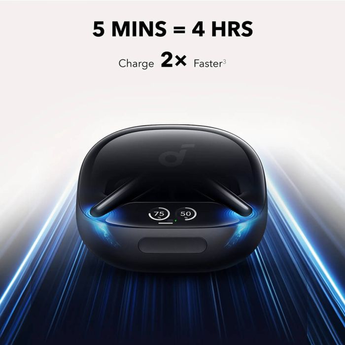 Anker Soundcore Liberty 4 Pro brezžične slušalke, svetlečo črne - slika 4