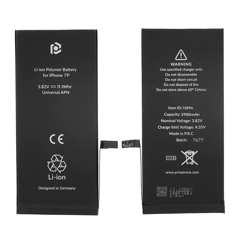 Baterija za Apple iPhone 7 Plus, 2900 mAh, vključen trak za pritrditev - slika 2