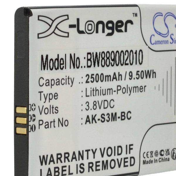 Baterija za Emporia Smart.3 Mini / Smart.4, 2500 mAh - slika 2