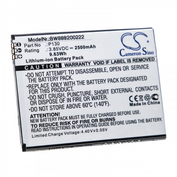 Opis:Nadomestna baterija je izdelana po zasnovi in tehnologiji nemškega proizvajalca VHBW, kar zagotavlja odlično kvalitetoNajsodobnejša tehnologija omogoča veliko ciklov polnjenja in praznjenjaLi-Ion celice so prijazne okolju, obenem pa zagotavljajo delovanje brez spominskega učinkaTermično stikalo ščiti baterijske celice pred pregrevanjem, prenapolnitvijo in kratkim stikomVisoka kapaciteta baterije, podaljšan čas delovanja pri mirovanju naprave, zelo počasno samopraznjenje100% kompatibilnost z originalno baterijoBaterijo polnimo z originalnim ali nadomestnim polnilcemCertifikati CE in ROHSOriginalne oznake:P130Primerno za:Wiko:View Go, P130Lastnosti:Proizvajalec: VHBWVrsta: Li-IonNapetost: 3,85 VKapaciteta: 2.500 mAh (9,63 Wh)