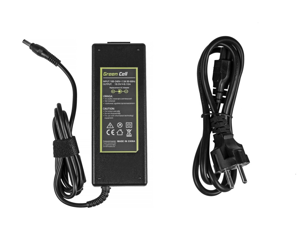 Polnilec za prenosnike Lenovo / MSI, 120W / 19,5V / 6,15A / 5,5mm x 2,5mm