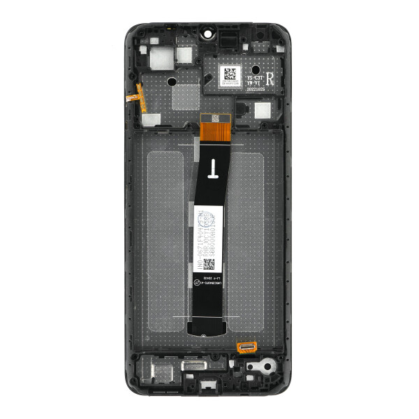 Steklo in LCD zaslon za Xiaomi Redmi 12C, originalno (OEM), črno