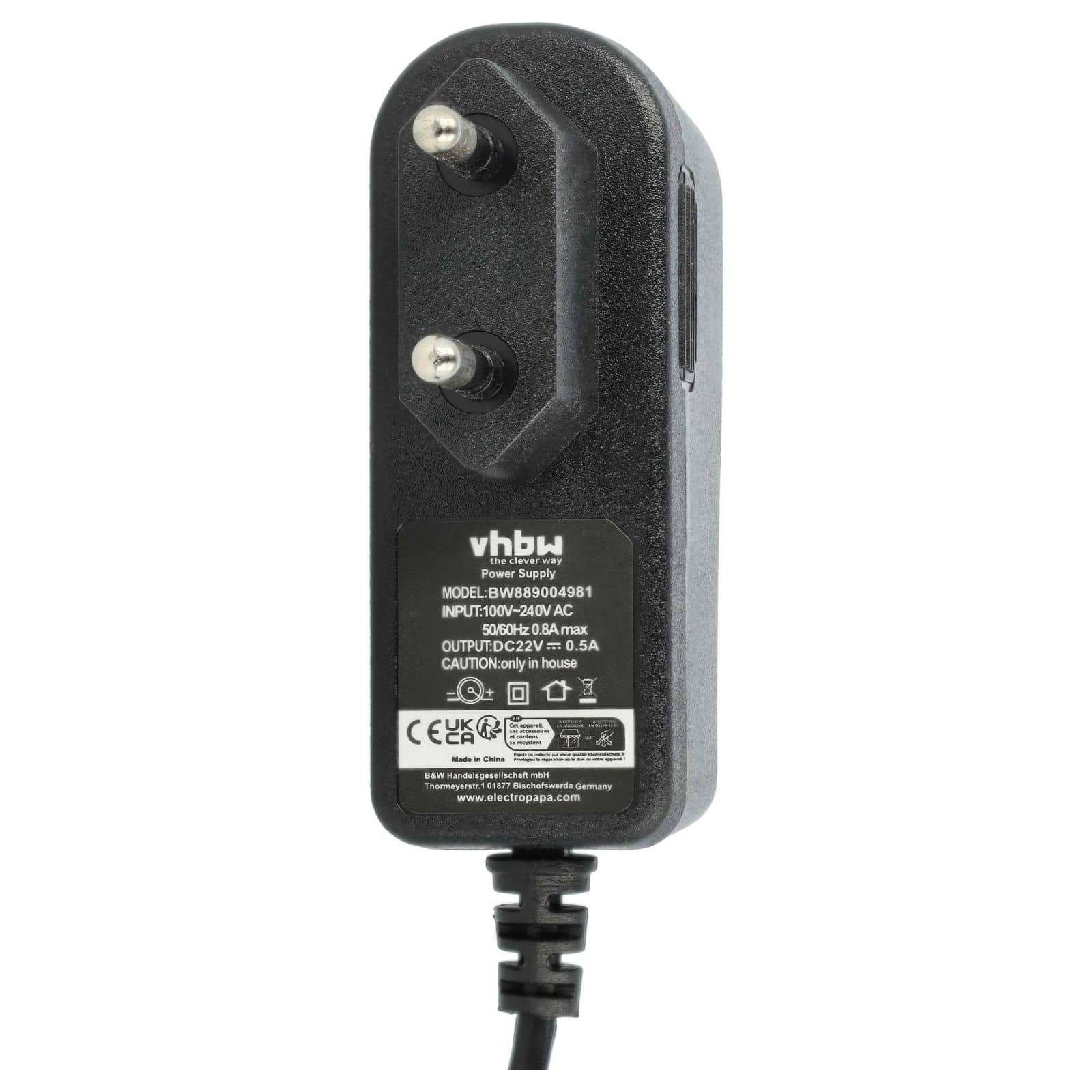 Polnilec za sesalnike Bosch BBH21621 / BBHF220 / BCH85N, 22V, 0.5A - slika 3