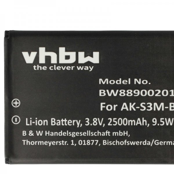 Baterija za Emporia SuperEasy, AK-S3M, 2500 mAh - slika 3