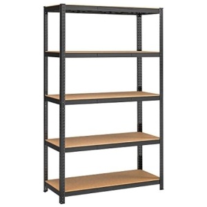 SONGMICS Regal 60 x 120 x 200 cm rjavo-črna, GLR060B01