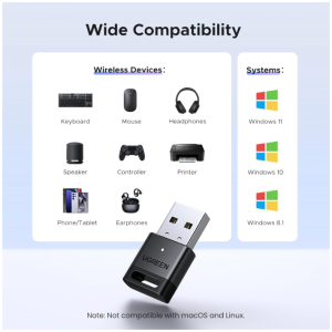 UGREEN bluetooth 5.4 brezžični oddajnik/sprejemnik