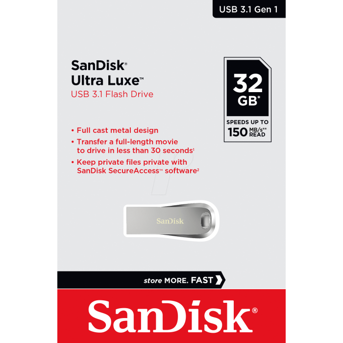 SanDisk 32GB Ultra Luxe USB 3.1 - slika 3