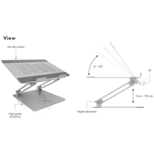 IcyBox IB-NH300 nosilec za prenosnike do 17"