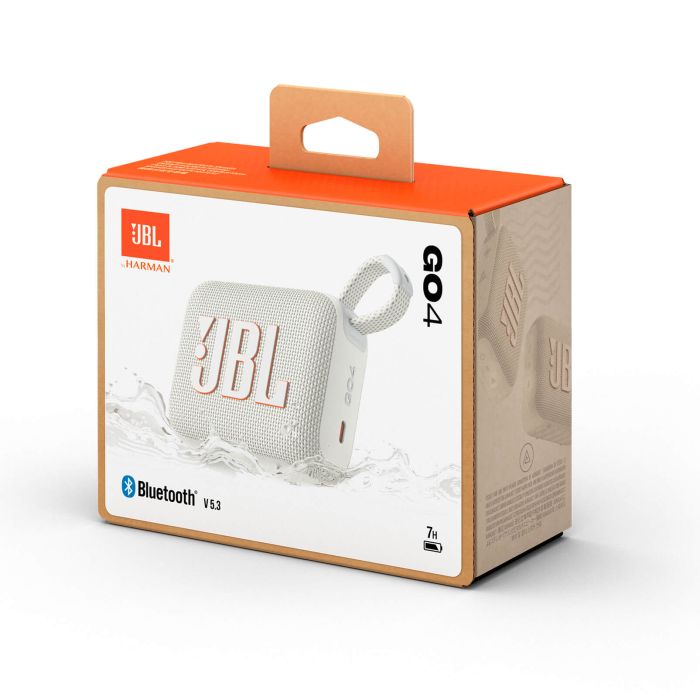 JBL GO 4 Bluetooth prenosni zvočnik, bel - slika 3