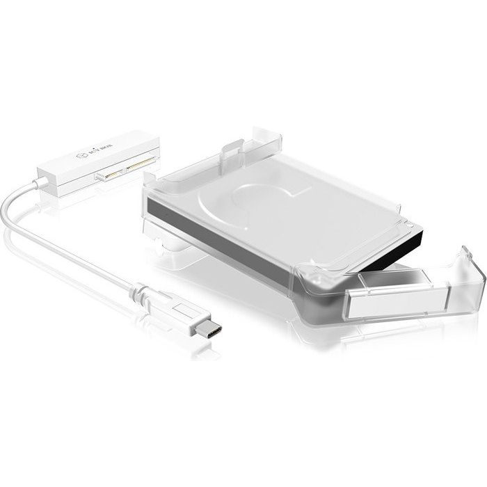 IcyBox IB-AC703-C USB-C 3.2 transparentno ohišje za 2,5" HDD in SSD diske - slika 3