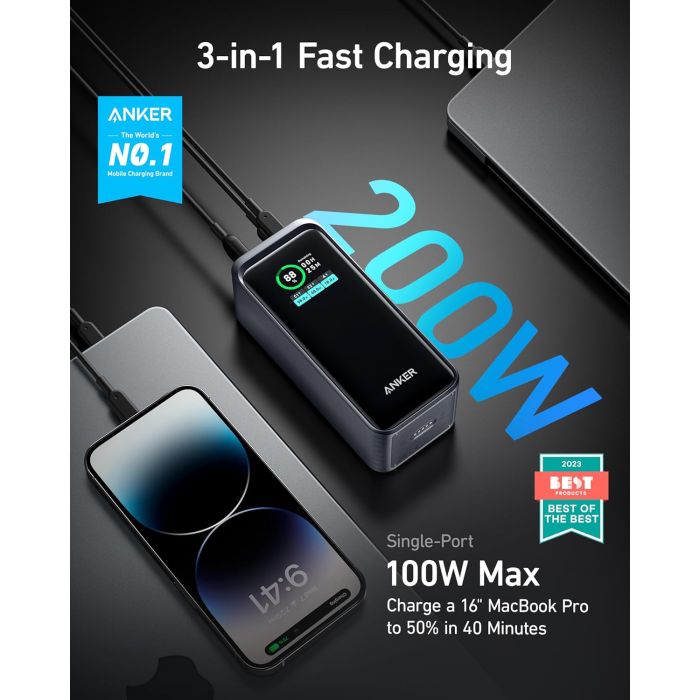 Anker Prime Powerbank 20000mAh 200W - slika 3