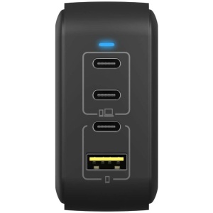 IcyBox IB-PS1040-PD 4-portni USB-C/A 100W GaN polnilec