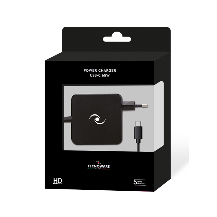Tecnoware univerzalni napajalnik USB-C 65W s Power delivery funkcijo - slika 3