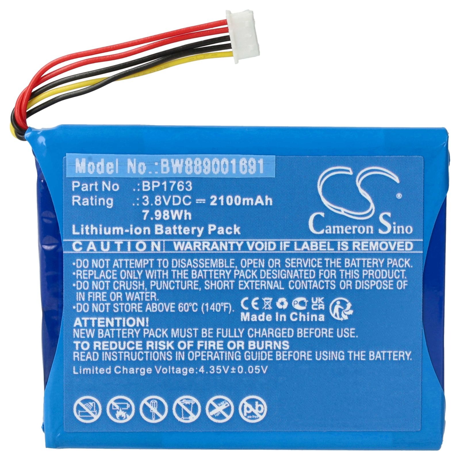 Baterija za VTech HD Smart Wifi Video Monitor RM5254 / RM5754, 2100 mAh - slika 2