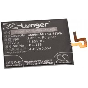 <b>Opis:</b><br><ul><li>Nadomestna baterija je izdelana po zasnovi in tehnologiji nemškega proizvajalca VHBW, kar zagotavlja odlično kvaliteto<br></li><li>Najsodobnejša tehnologija omogoča veliko ciklov polnjenja in praznjenja<br></li><li>Li-Ion celice so prijazne okolju, obenem pa zagotavljajo delovanje brez spominskega učinka<br></li><li>Termično stikalo ščiti baterijske celice pred pregrevanjem, prenapolnitvijo in kratkim stikom<br></li><li>Visoka kapaciteta baterije, podaljšan čas delovanja pri mirovanju naprave, zelo počasno samopraznjenje<br></li><li>100% kompatibilnost z originalno baterijo</li><li>Baterijo polnimo z originalnim ali nadomestnim polnilcem</li><li>Certifikati CE in ROHS</li></ul><br><br><p><b>Originalne oznake:</b></p><ul><li>BL-T35<br></li><li>G011B</li><li>G011B-B</li><li>EAC63718201</li></ul><br><br><p><b>Primerno za:</b></p><p>Google:</p><ul><li>G011C, Pixel 2 XL, Pixel XL2<br></li></ul><br><b>Lastnosti:</b><ul><li>Proizvajalec: VHBW</li><li>Vrsta: Li-Ion</li><li>Napetost: 3,85 V</li><li>Kapaciteta: 3.500 mAh (13,48 Wh)</li></ul><br>