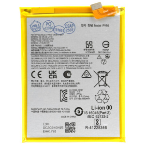 <b>Opis:</b><br><ul><li>Nadomestna baterija je izdelana po zasnovi in tehnologiji nemškega proizvajalca MPS, kar zagotavlja odlično kvaliteto<br></li><li>Najsodobnejša tehnologija omogoča veliko ciklov polnjenja in praznjenja<br></li><li>Li-Polymer celice so prijazne okolju, obenem pa zagotavljajo delovanje brez spominskega učinka<br></li><li>Termično stikalo ščiti baterijske celice pred pregrevanjem, prenapolnitvijo in kratkim stikom<br></li><li>Visoka kapaciteta baterije, podaljšan čas delovanja pri mirovanju naprave, zelo počasno samopraznjenje<br></li><li>100% kompatibilnost z originalno baterijo</li><li>Baterijo polnimo z originalnim ali nadomestnim polnilcem</li><li>Certifikati CE in ROHS</li></ul><br><br><p><b>Originalne oznake:</b></p><ul><li>PV50</li></ul><br><br><p><b>Primerno za:</b></p><p>Motorola:</p><ul><li>Moto G73, XT2237<br></li></ul><br><b>Lastnosti:</b><ul><li>Proizvajalec: MPS</li><li>Vrsta: Li-Polymer</li><li>Napetost: 3,89 V</li><li>Kapaciteta: 5.000 mAh (19,45 Wh)</li></ul><br>