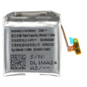 <b>Opis:</b><br><ul><li><b>Originalna baterija proizvajalca Samsung</b><br></li><li>Najsodobnejša tehnologija omogoča veliko ciklov polnjenja in praznjenja<br></li><li>Li-Ion celice so prijazne okolju, obenem pa zagotavljajo delovanje brez spominskega učinka<br></li><li>Termično stikalo ščiti baterijske celice pred pregrevanjem, prenapolnitvijo in kratkim stikom<br></li><li>Visoka kapaciteta baterije, podaljšan čas delovanja pri mirovanju naprave, zelo počasno samopraznjenje<br></li><li>Baterijo polnimo z originalnim ali nadomestnim polnilcem<br></li><li>Certifikati CE in ROHS</li><li>Bulk pakiranje<br></li></ul><br><br><p><b>Originalne oznake:</b><br></p><ul><li>EB-BR935ABY</li><li>GH43-05156A</li></ul><br><p><b>Primerno za:</b></p><p>Samsung:</p><ul><li>Galaxy Watch6 40 mm, SM-R930, SM-R935</li></ul><br><b>Lastnosti:</b><ul><li>Proizvajalec: Samsung</li><li>Vrsta: Li-Ion</li><li>Napetost: 3,88 V</li><li>Kapaciteta: 300 mAh  (1,16 Wh)</li></ul><br>