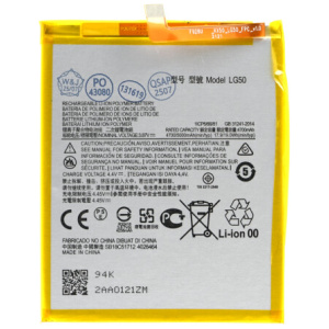 <b>Opis:</b><br><ul><li>Nadomestna baterija je izdelana po zasnovi in tehnologiji nemškega proizvajalca MPS, kar zagotavlja odlično kvaliteto<br></li><li>Najsodobnejša tehnologija omogoča veliko ciklov polnjenja in praznjenja<br></li><li>Li-Polymer celice so prijazne okolju, obenem pa zagotavljajo delovanje brez spominskega učinka<br></li><li>Termično stikalo ščiti baterijske celice pred pregrevanjem, prenapolnitvijo in kratkim stikom<br></li><li>Visoka kapaciteta baterije, podaljšan čas delovanja pri mirovanju naprave, zelo počasno samopraznjenje<br></li><li>100% kompatibilnost z originalno baterijo</li><li>Baterijo polnimo z originalnim ali nadomestnim polnilcem</li><li>Certifikati CE in ROHS</li></ul><br><br><p><b>Originalne oznake:</b></p><ul><li>LG50</li></ul><br><br><p><b>Primerno za:</b></p><p>Motorola:</p><ul><li>One Fusion Plus, One Fusion+, XT2067, PAKF0002IN</li></ul><br><b>Lastnosti:</b><ul><li>Proizvajalec: MPS</li><li>Vrsta: Li-Polymer</li><li>Napetost: 3,87 V</li><li>Kapaciteta: 5.000 mAh (19,0 Wh)</li></ul><br>