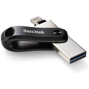 SanDisk iXpand Flash Drive Go 128GB - USB3.0 + Lightning - for iPhone and iPad