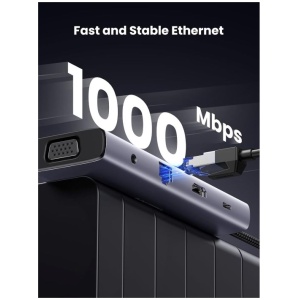 10-v-1 USB-C z dvojnim izhodom za zaslon 4K HDMI & VGA