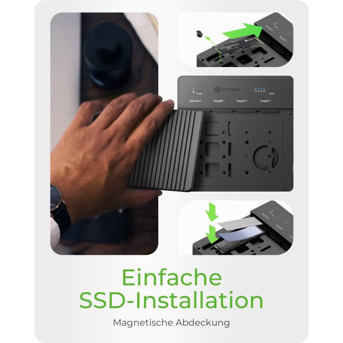 ICY BOX IB-4013MCL-C4 klonirna postaja - slika 3