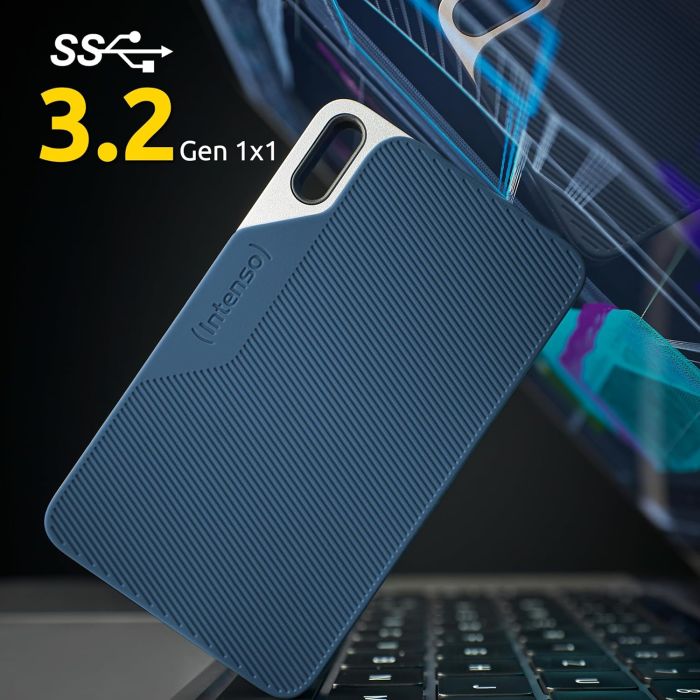Intenso 1TB SSD TX100 500MB/s USB 3.2 Gen1x1 zunanji disk - modra - slika 4