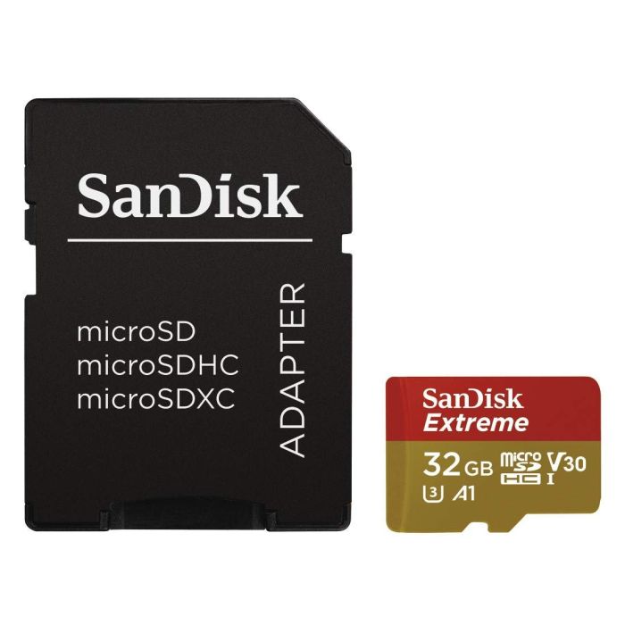 SanDisk 32GB Extreme Micro SDHC A1 CL10 V30 UHS-I U3 100MB/s Mobile spominska kartica + adapter - slika 4