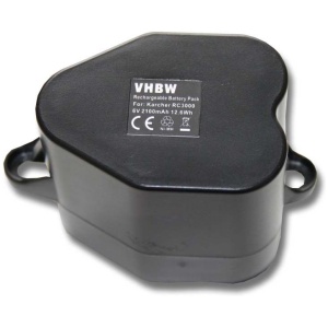 <br><b>Opis:</b><br><ul><li>Nadomestna baterija je izdelana po zasnovi in tehnologiji nemškega proizvajalca VHBW, kar zagotavlja odlično kvaliteto<br></li><li>Najsodobnejša tehnologija omogoča veliko ciklov polnjenja in praznjenja<br></li><li>Ni-MH celice zagotavljajo delovanje brez spominskega učinka<br></li><li>Termično stikalo ščiti baterijske celice pred pregrevanjem, prenapolnitvijo in kratkim stikom<br></li><li>Visoka kapaciteta baterije, podaljšan čas delovanja pri mirovanju naprave, zelo počasno samopraznjenje<br></li><li>100% kompatibilnost z originalno baterijo</li><li>Baterijo polnimo z originalnim ali nadomestnim polnilcem</li><li>Certifikati CE in ROHS</li></ul><br><br><p><b>Originalne oznake:</b><br></p><ul><li>2.891-029.0<br></li></ul><br><p><b>Primerno za:</b></p>Kärcher: <br><ul><li>RoboCleaner RC3000, RoboCleaner RC4000, RoboCleaner C 4.000</li></ul><br>Siemens:<br><ul><li>VSR 8000 Sensor Cruiser Saugroboter<br></li></ul><br><b>Lastnosti:</b><ul><li>Proizvajalec: VHBW</li><li>Barva: črna</li><li>Vrsta: Ni-MH</li><li>Napetost: 6 V</li><li>Kapaciteta: 3.000 mAh (18 Wh)</li></ul><br>