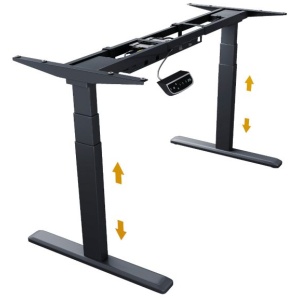 IcyBox IB-EW205B-T podnožje za ergonomsko električno dvižno mizo