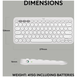 Logitech Tipkovnica Pebble Keys 2 K380s Multi-Device