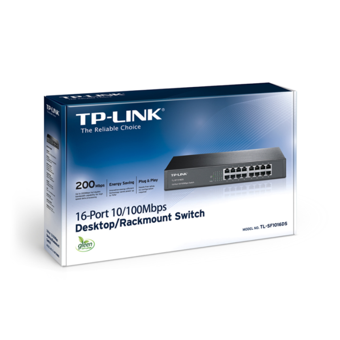 TP-LINK TL-SF1016DS 16 Port 100Mbps Rackmount mrežno stikalo / switch - slika 3
